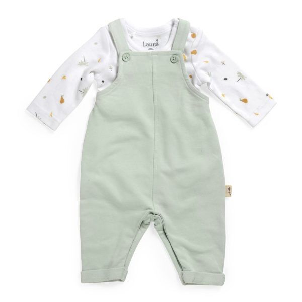 סט בגד גוף ואוברול טרופי לורה