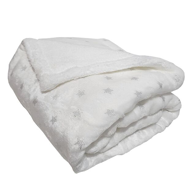 שמיכת חורף לבן