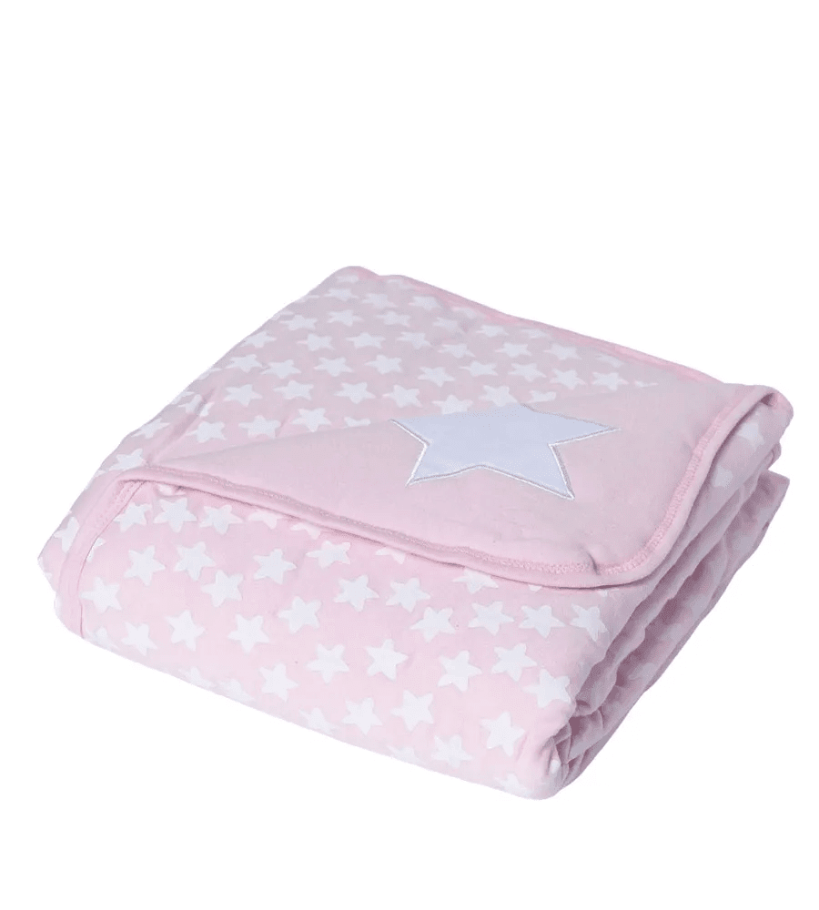 שמיכת פוך ורוד כוכבים