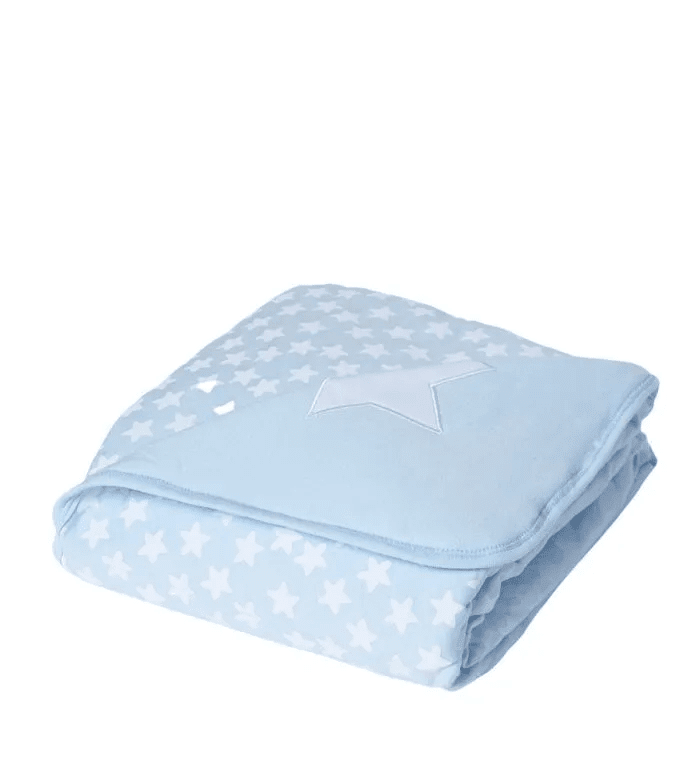 שמיכת פוך תכלת כוכבים