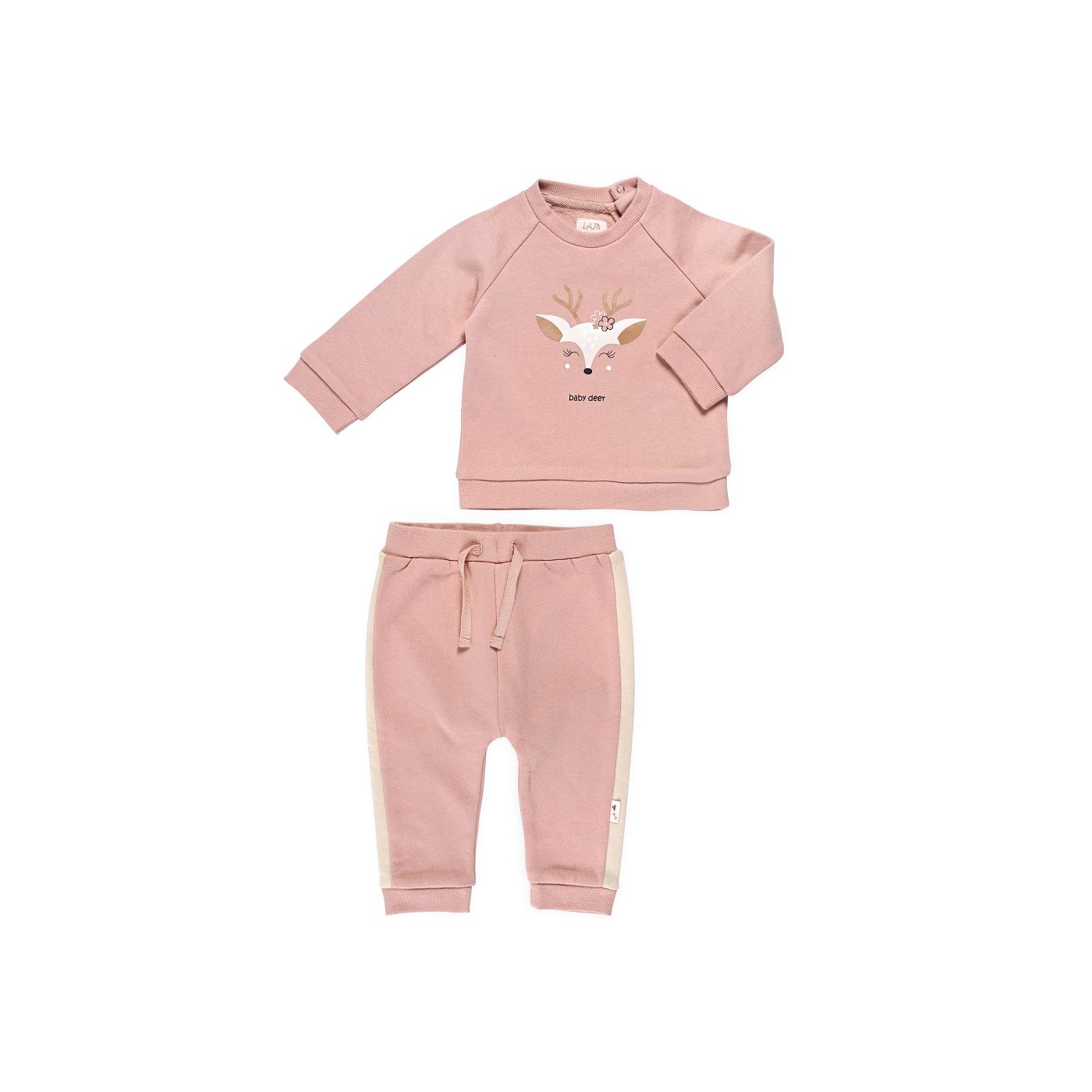 חליפת פוטר איילים ורוד לורה